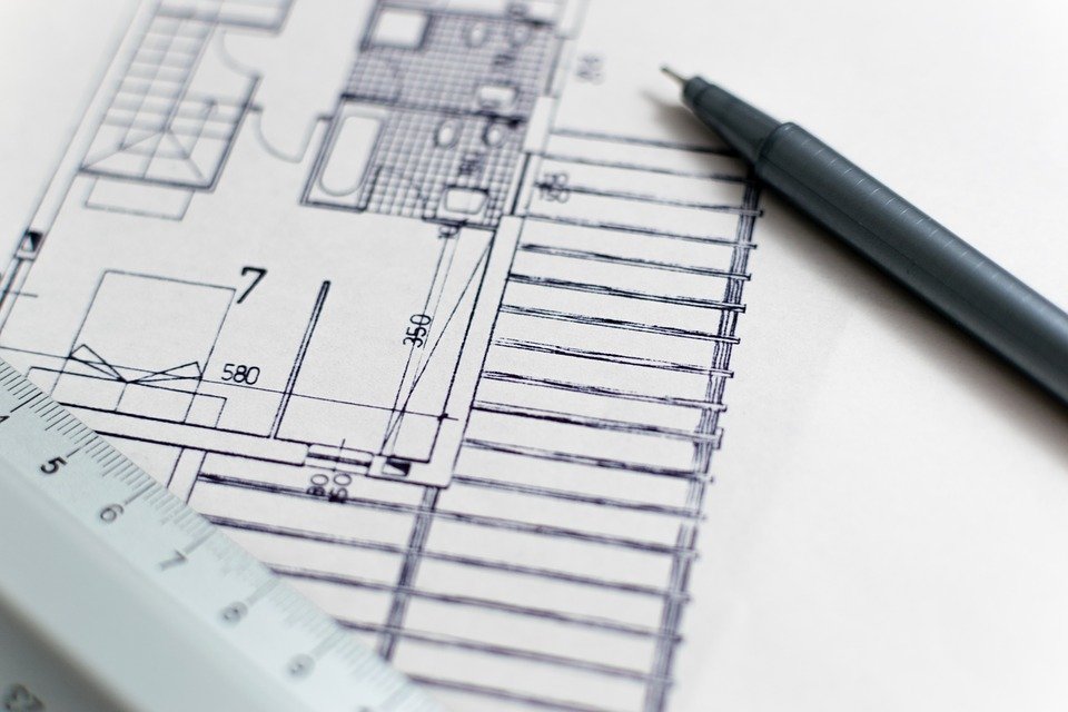 Architecture, Blueprint, Floor Plan, Construction